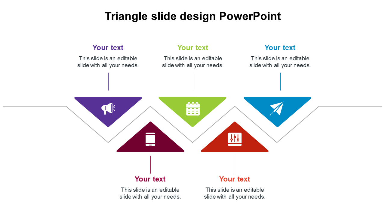 triangle slide design PowerPoint